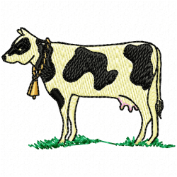 Cows Embroidery Design 7 Cows Embroidery Design 7